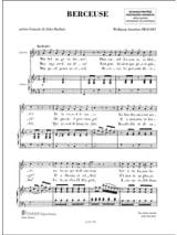 Berceuse. en français - MOZART - Partition - Mélodies